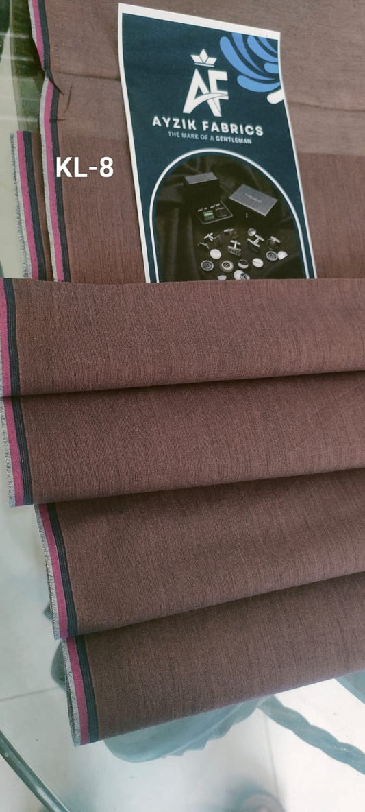 Royal Khaddi Lawn KL-8(slubed coffee Brown)